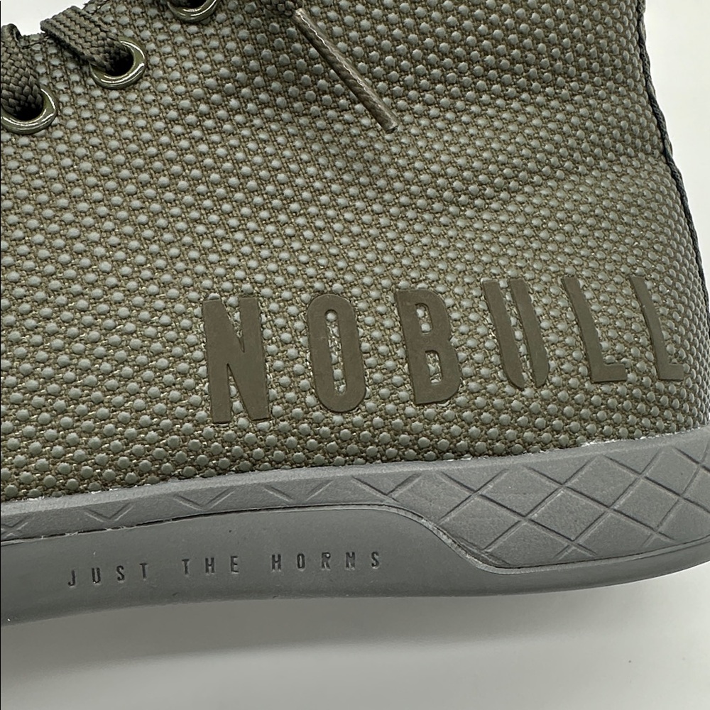 NOBULL Outwork Superfabric Trainer High Top Womens Size 7.5 Gym Shoe Olive Green - Picture 13 of 15